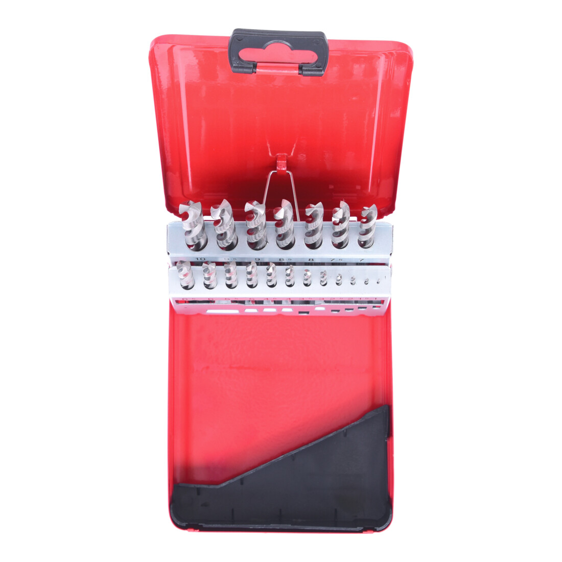 KS Tools HSS-G spiraalboorset, plaatstalen koffer, 19 stuks 1-10mm