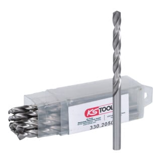 KS Tools HSS-G Spiralbohrer, 5mm, 10er Pack