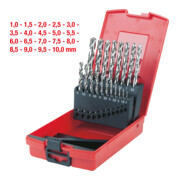KS Tools HSS-G Spiralbohrer-Satz, Kunststoffkassette, 19-teilig 1-10mm-3