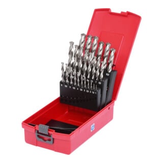 KS Tools HSS-G Spiralbohrer-Satz, Kunststoffkassette, 25-teilig 1-13mm
