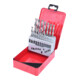 KS Tools HSS-G Spiralbohrer-Satz, Stahlblechkassette, 19-teilig 1-10mm