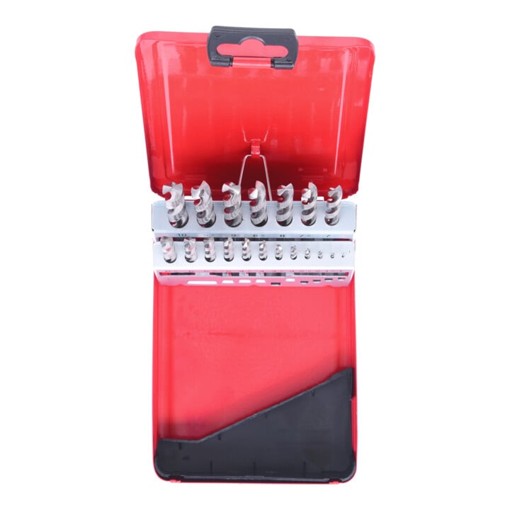 KS Tools HSS-G Spiralbohrer-Satz, Stahlblechkassette, 19-teilig 1-10mm