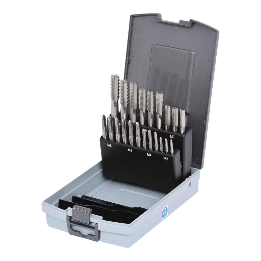 KS Tools HSS Handgewindebohrer-Satz M, Kunststoffkassette 21-teiligM3-M12