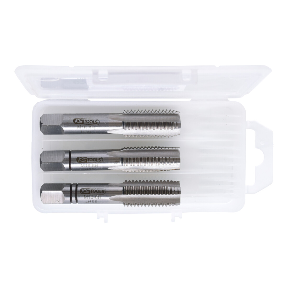 KS Tools HSS Handgewindebohrer-Satz M, M16x2, 3-teilig