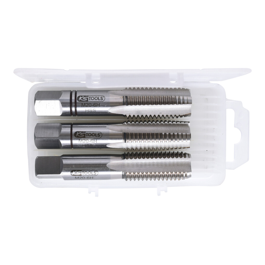 KS Tools HSS Handgewindebohrer-Satz M, M20x2,5, 3-teilig