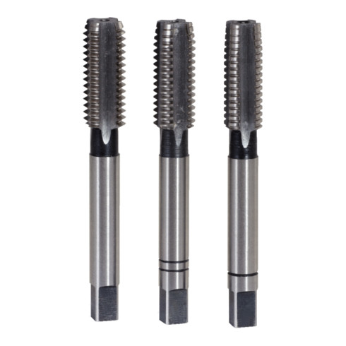KS Tools HSS Handgewindebohrer-Satz M, M7x1, 3-teilig