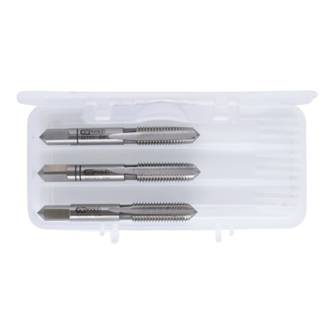 KS Tools HSS Handgewindebohrer-Satz M, M7x1, 3-teilig