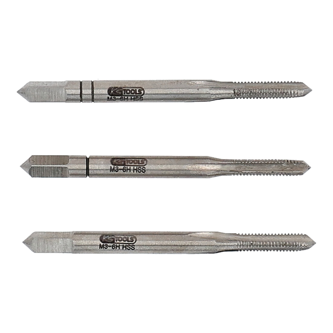 KS Tools HSS handtap set M, M2.5x0.45, 3-delig