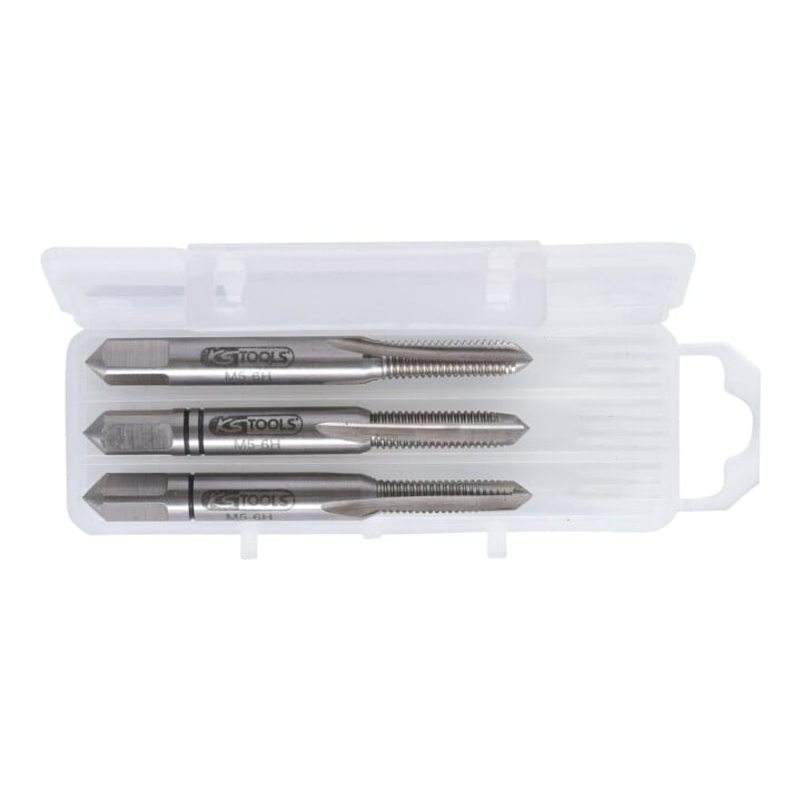 KS Tools HSS handtap set M, M5x0,8, 3-delig
