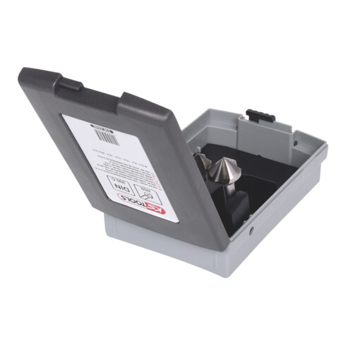 KS Tools HSS Kegel- und Entgratsenker-Satz, Kunststoffkassette 6-teilig