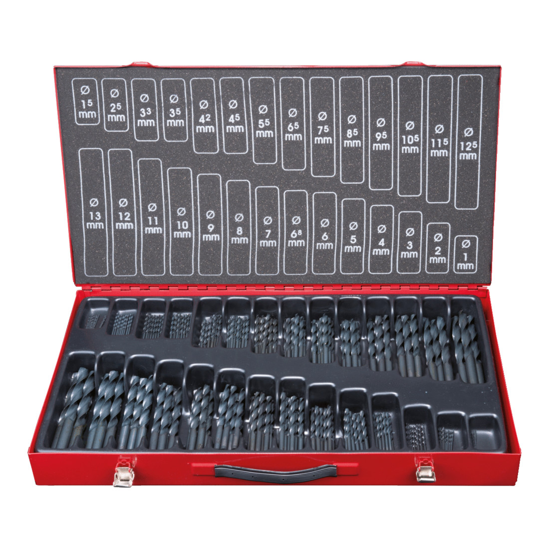 KS Tools HSS-R Spiralbohrer-Satz, 230-teilig, 1-13mm