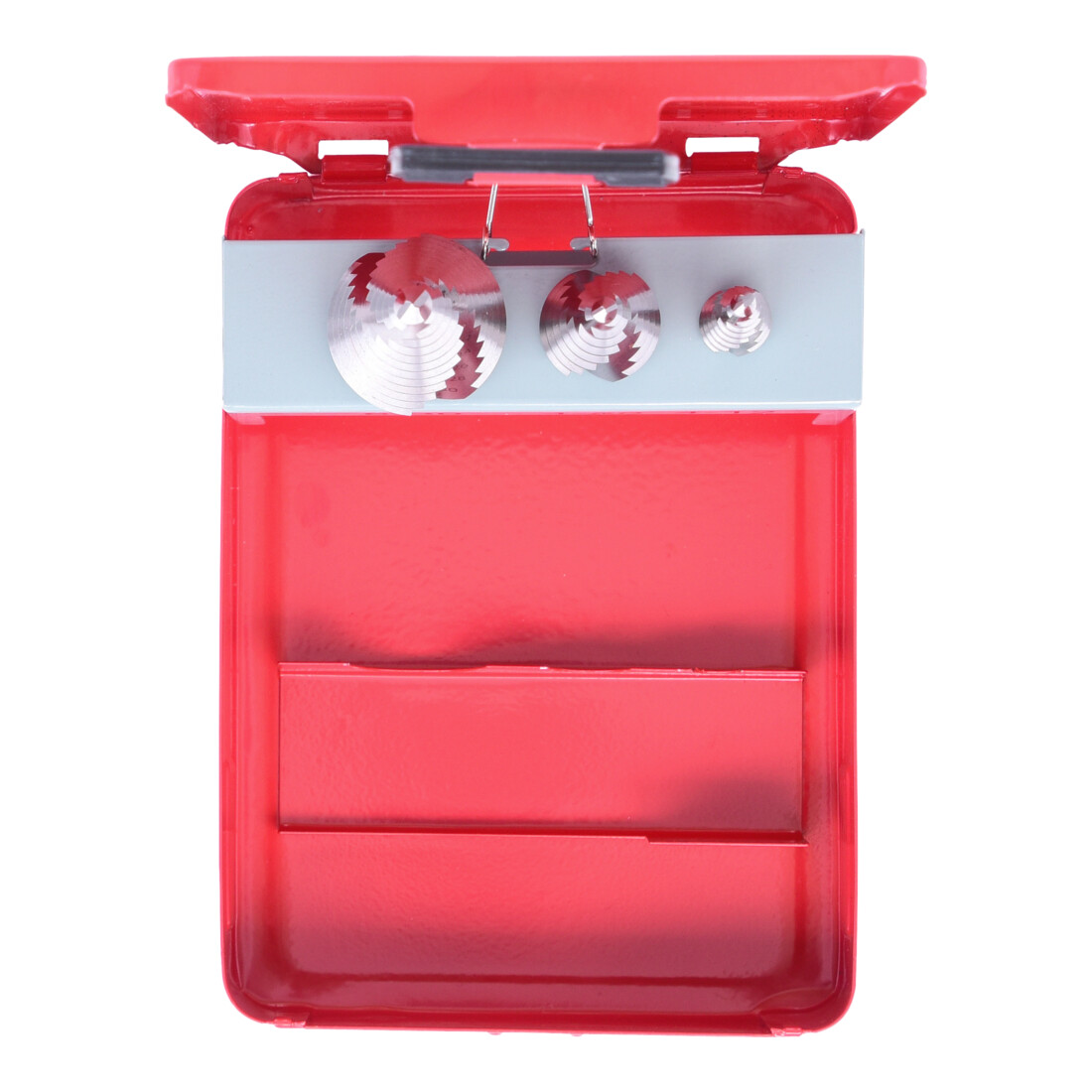 KS Tools HSS Stufenbohrer-Satz, Stahlblechkassette 3-teilig