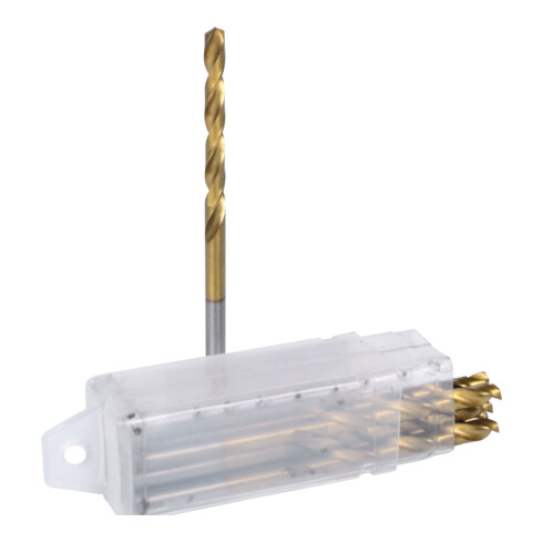 KS Tools HSS TiN spiraalboor, 5mm, set van 10