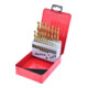 KS Tools HSS TiN Spiralbohrer-Satz, Stahlblechkassette 19-teilig 1-10mm-1