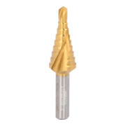 KS Tools HSS-TiN-stappenboor extra kort, Ø 4-12mm, 9 stappen-1