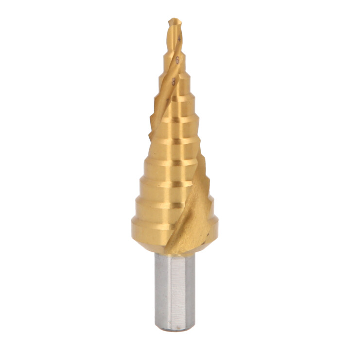 KS Tools HSS-TiN Stufenbohrer,Ø 4-22mm, 10 Stufen