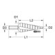 KS Tools HSS-TiN Stufenbohrer,Ø 4-30mm, 14 Stufen