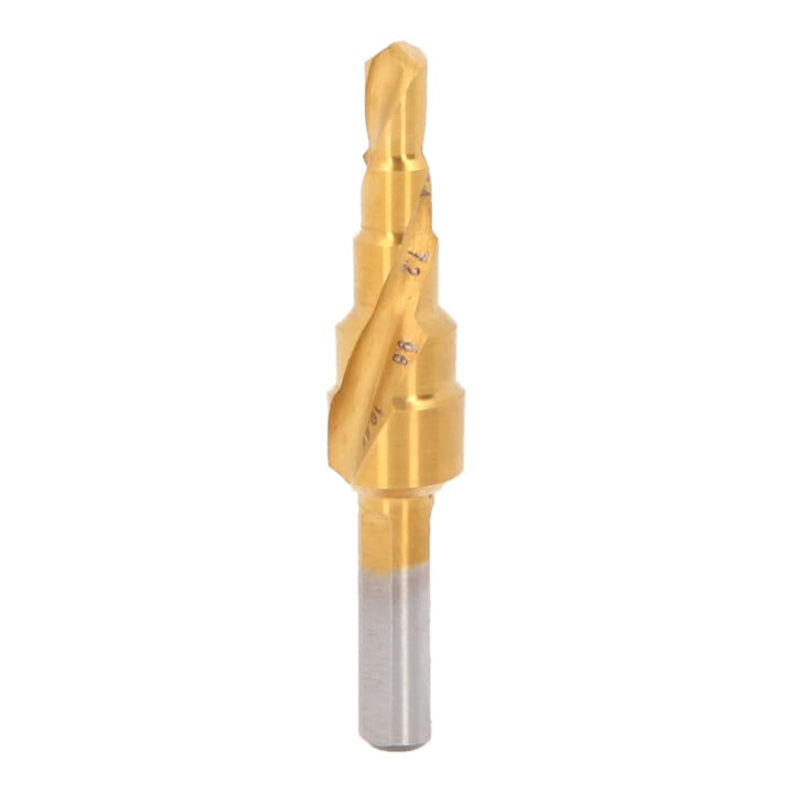 KS Tools HSS-TiN Stufenbohrer,Ø 4,8-10,7mm, 5 Stufen