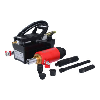 KS Tools Hydraulik-Einheit 22t, mit Luft-Hydraulik-Pumpe, 13-teilig