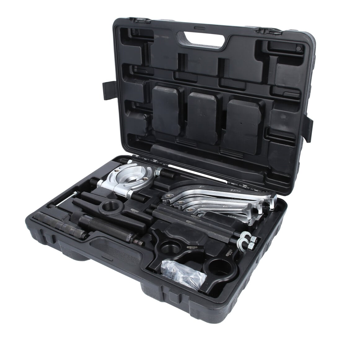 KS Tools Hydraulischer Abziehersatz 2-armig und 3-armig, 22-tlg.