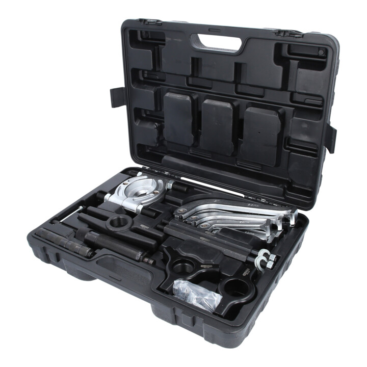 KS Tools Hydraulischer Abziehersatz 2-armig und 3-armig, 22-tlg.