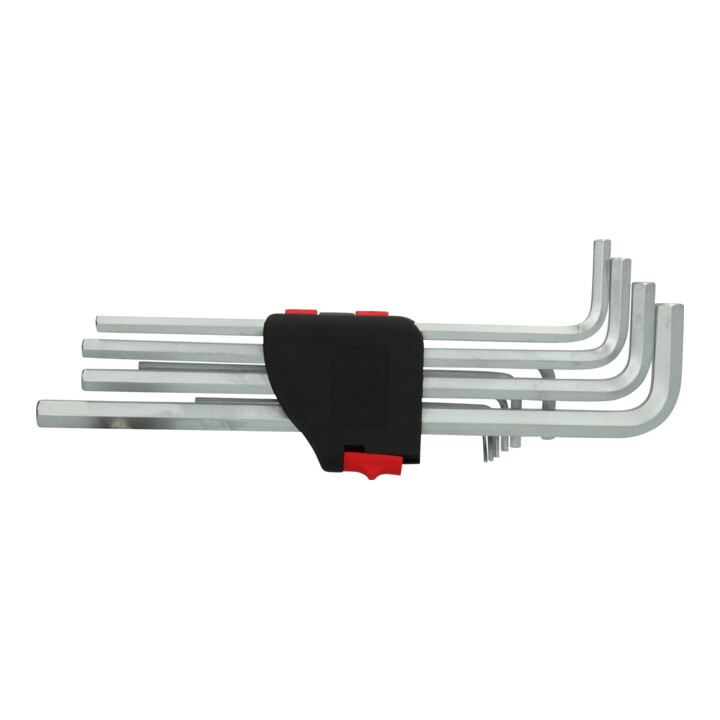 KS Tools inbussleutelset, extra lang, 10-delig.