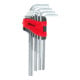 KS Tools inbussleutelset, lang, 10-delig.