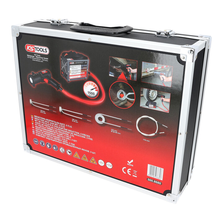 KS Tools Induktions-Heizpistolen-Satz, 5-tlg, 1,5 KW