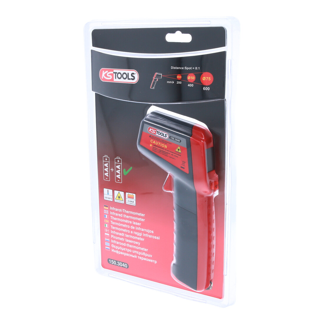 KS Tools Infrarot-Thermometer, -20° bis 500°