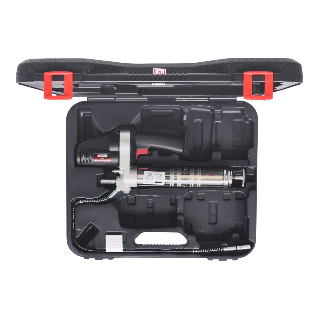 KS Tools Ingrassatore a batteria, 400 ml, 420 bar, 18V, senza batteria né caricatore