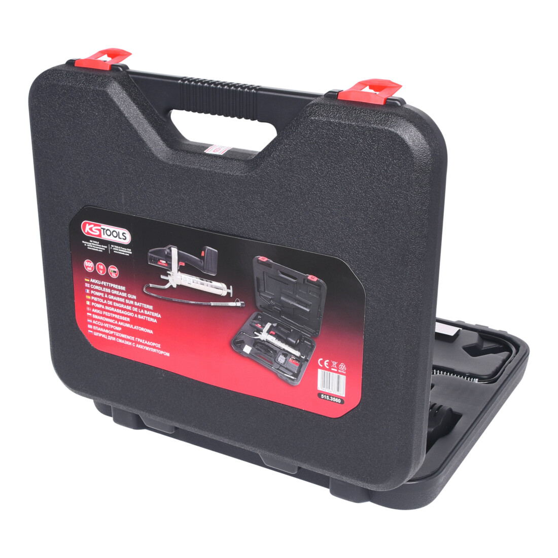 KS Tools Ingrassatore a batteria da 400 ml, 420 bar, 18V, con 2 batterie e 1 caricatore