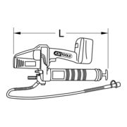 KS Tools Ingrassatore a batteria da 400 ml, 420 bar, 18V, con 2 batterie e 1 caricatore-5