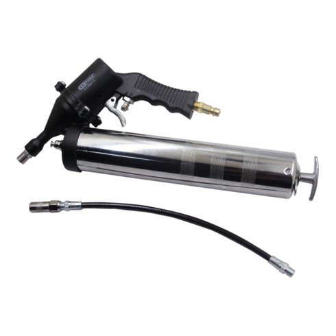 KS Tools Ingrassatore a siringa ad aria compressa con tubo flessibile e ugello
