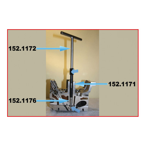 KS Tools Injektor-Dichtsitzfräskopf flach, 38mm