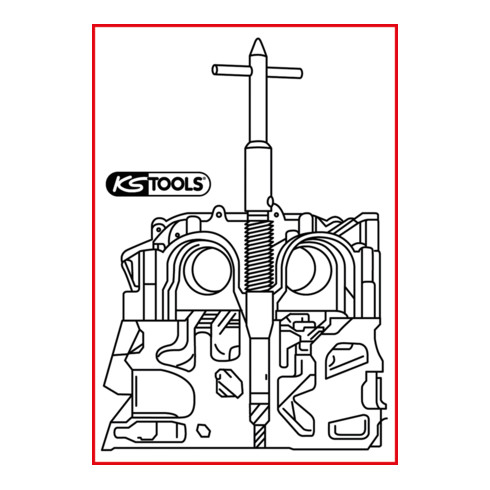 KS Tools Injektoren-Sitz-Reinigungswerkzeug, Opel, Fiat, Lancia, Suzuki