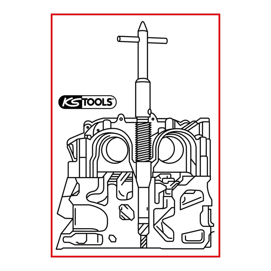 KS Tools Injektoren-Sitz-Reinigungswerkzeug, Renault, Suzuki, Nissan, Dacia