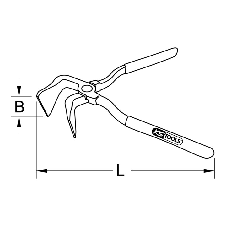 KS Tools inklapbare tang, 760 mm