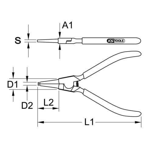 KS Tools Innen-Sicherungszangen