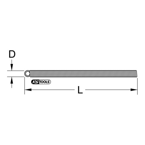 KS Tools Innenbiegefeder für PE-Kunststoffrohre, Ø 16mm