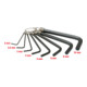 KS Tools Innensechskant-Winkelstiftschlüssel-Satz am Ring, 8-teilig2-10mm