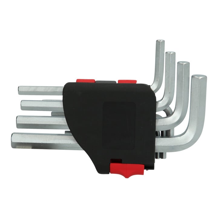KS Tools Innensechskant-Winkelstiftschlüssel-Satz, im Klapphalter,10-tlg.1/16"-3/8"
