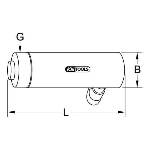 KS Tools inschroefbare hydraulische cilinder