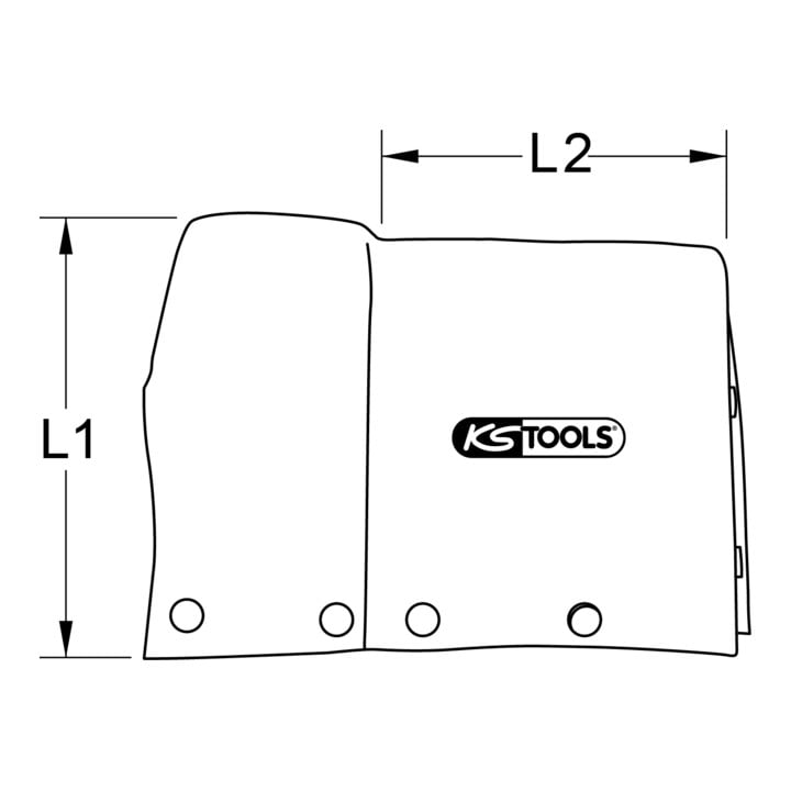 KS Tools Isolatorenabdeckungen für Giebelisolatoren, 240 mm