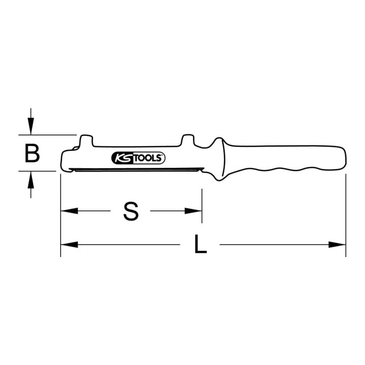 KS Tools Isolierte Kabelmantelsäge, 330mm