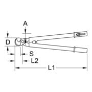 KS Tools Isolierte Kabelschere-3