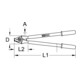 KS Tools Isolierte Kabelschere, 600 mm-3