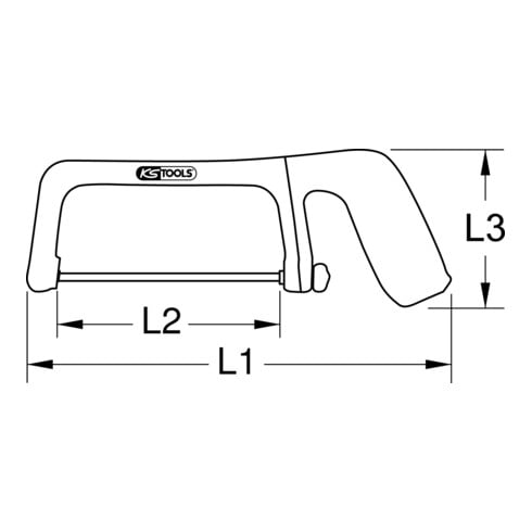 KS Tools Isolierte Metallbügelsäge