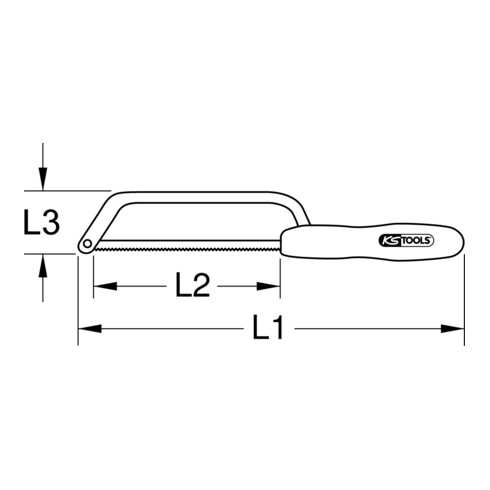 KS Tools Isolierte Metallbügelsäge
