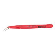 KS Tools Isolierte Pinzette, gebogen, 15,5mm