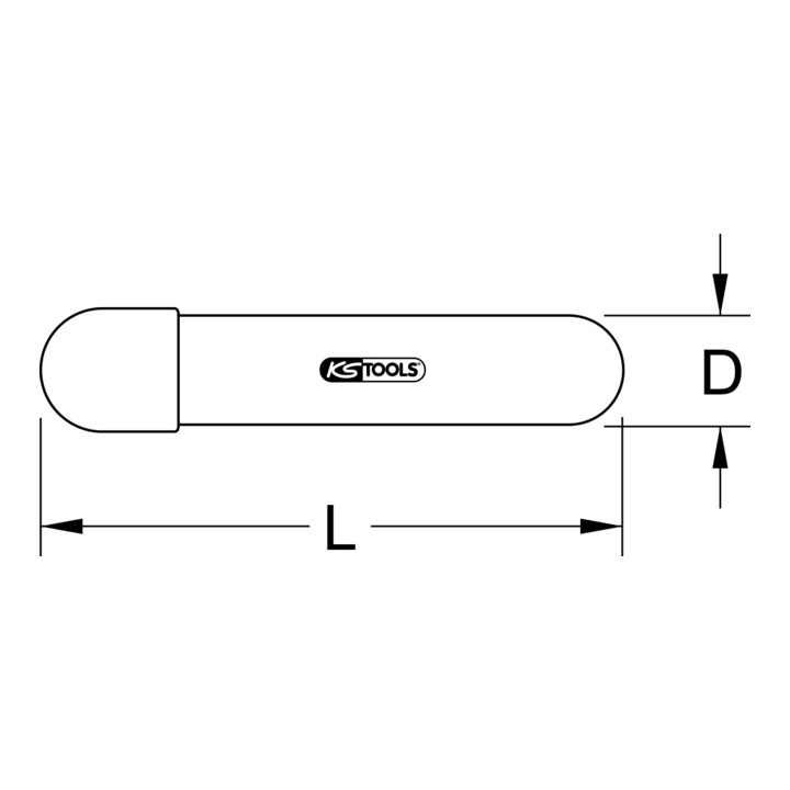 KS Tools Isolierte Tülle mit Klemmkappe, 20 mm 117.4237